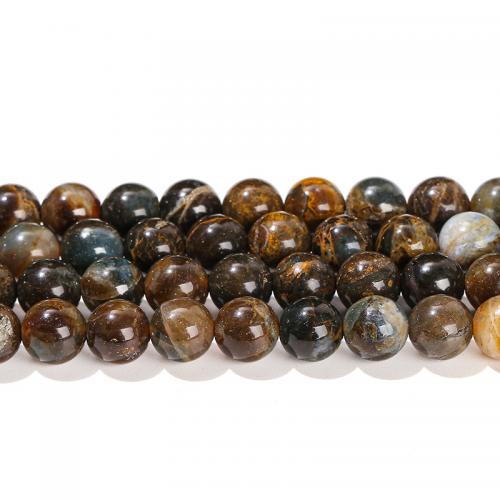 Opal Perlen, Opal blau, rund, poliert, DIY & verschiedene Größen vorhanden, verkauft von Strang
