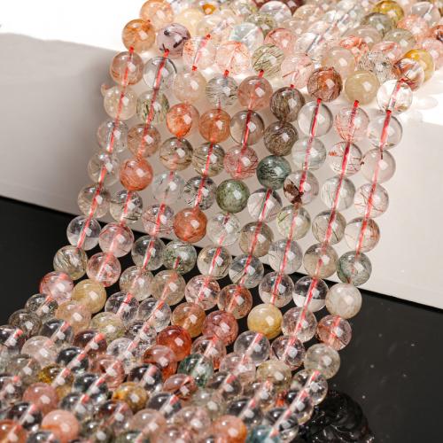 Rutilated Quartz Beads, Round, polished, DIY 