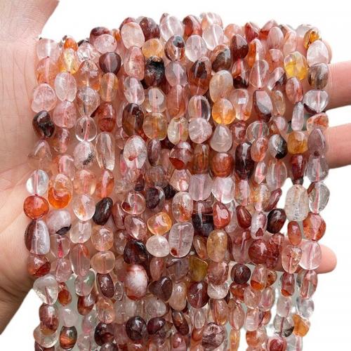 Single Gemstone Beads, Red Marble Glue Stone, Nuggets, polished, DIY 