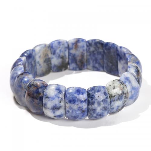 pierre gemme bracelet, poli, différents matériaux pour le choix & unisexe, beads length 10x18-25mm Environ 6 pouce, Vendu par PC