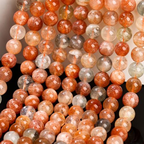 Einzelne Edelstein Perlen, Arusha-Stein, rund, poliert, DIY & verschiedene Größen vorhanden, Länge:ca. 6 ZollInch, verkauft von Strang