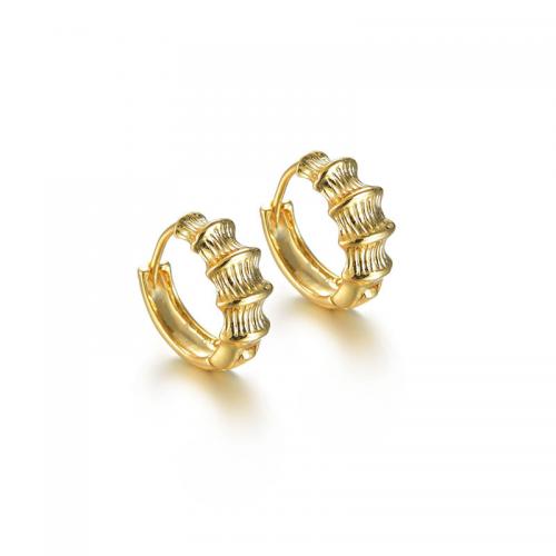Brass Hoop Earring, plated, fashion jewelry & for woman 18.5mm 