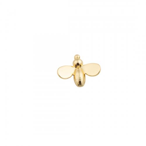 Animal Brass Pendants, Bee, fashion jewelry & Unisex, golden 