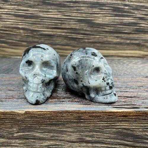 Gemstone Decoration, Natural Stone, Skull, for home and office 28mm 