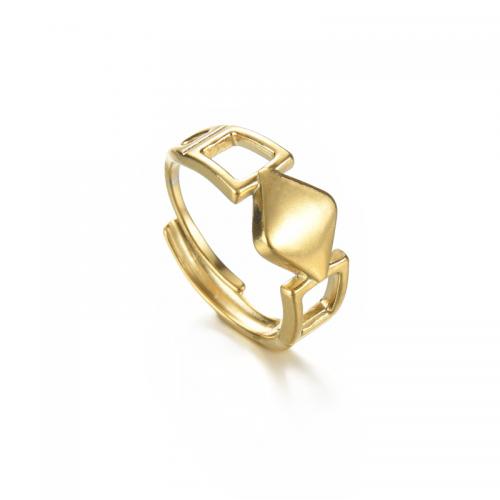 Титан Сталь палец кольцо, титан, ювелирные изделия моды & Женский & отверстие, Золотой, продается PC