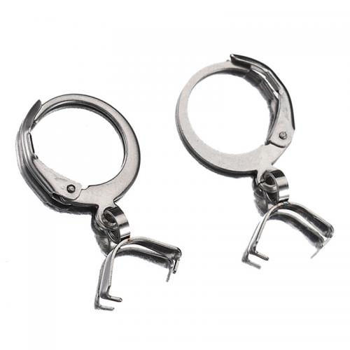 Stainless Steel Lever Back Earring Component, 304 Stainless Steel, DIY, original color 