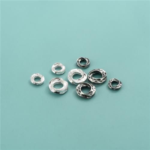 Sterling Silver Linking Ring, 925 Sterling Silver, Geometrical Pattern, DIY 