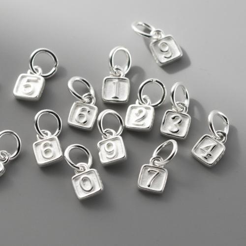 Sterling Silver Pendants, 304 Stainless Steel, plated, DIY silver color 