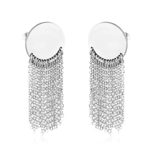 Fashion Fringe Earrings, 304 Edelstahl, Modeschmuck & für Frau, keine, 54x19.5mm, verkauft von Paar