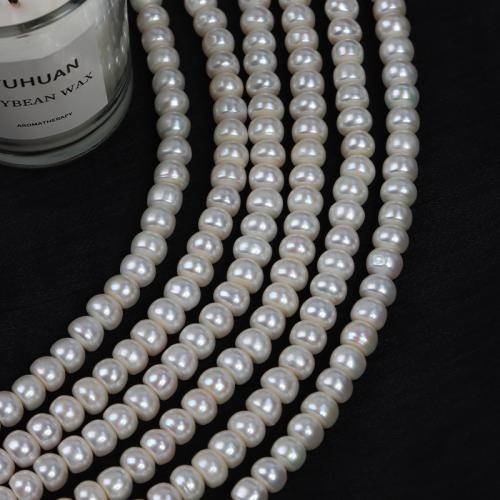 Perles de culture d'eau douce Keishi, perle d'eau douce cultivée, baroque, DIY, blanc, Length about 8-9mm Environ 37 cm, Vendu par brin