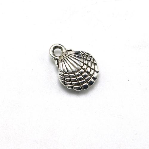 Zinc Alloy Jewelry Pendants, Shell, antique silver color plated, vintage & DIY Approx 