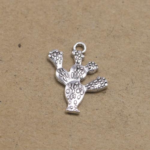 Zinc Alloy Jewelry Pendants, Opuntia Stricta, antique silver color plated, vintage & DIY Approx 