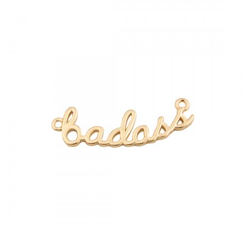 Brass Jewelry Pendants, fashion jewelry & Unisex & double-hole, golden Approx 1.5mm 