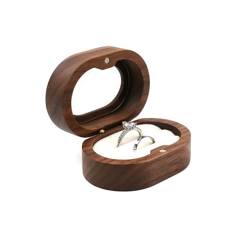 madera Caja del anillo, diferentes estilos para la opción, 70x34x50mm, Vendido por UD[