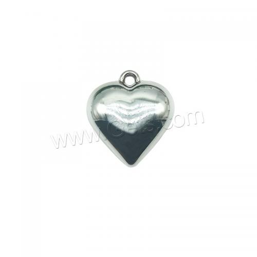 Plated Acrylic Pendants, Heart, silver color plated, DIY Approx [