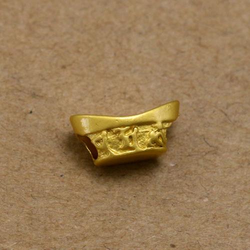 Zinc Alloy Jewelry Beads, Ingot, gold color plated, DIY Approx 