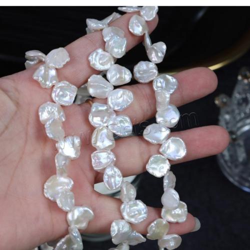 Baroque Cultured Freshwater Pearl Beads, petals, DIY, white, Length about 9-10mm Approx 0.7mm Approx 36 cm, Approx 