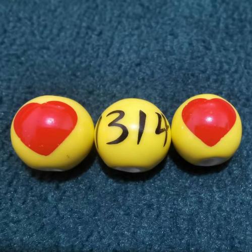 Printing Porcelain Beads, Round, DIY 12mm Approx 2.5mm, Approx 