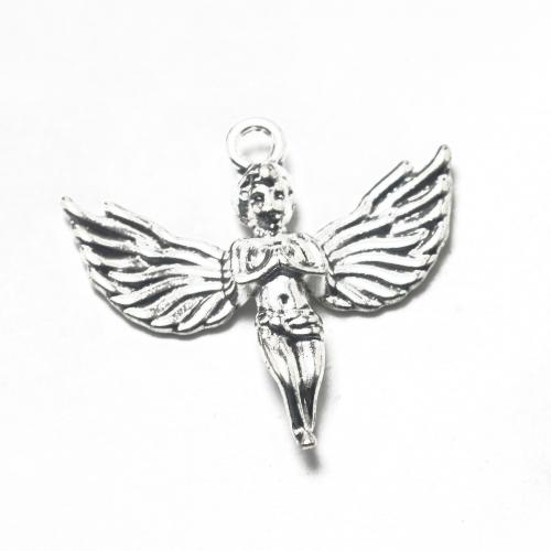 Zinc Alloy Jewelry Pendants, Angel, antique silver color plated, vintage & DIY Approx 