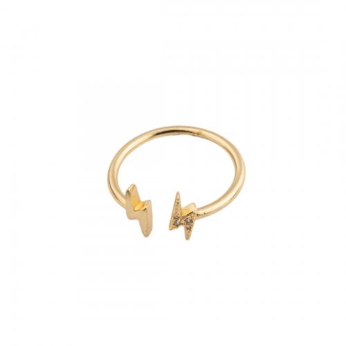 Brass Finger Ring, fashion jewelry & for woman, golden, inner diameter 17.5mm 