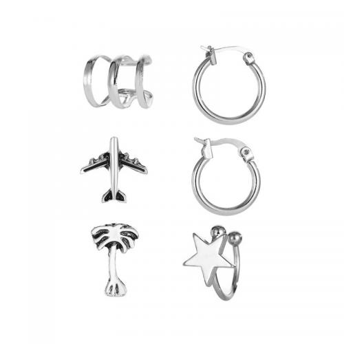 Zinc Alloy Drop Earring, 5 pieces & fashion jewelry & for woman, original color 