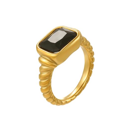 立方のジルコニア ステンレス鋼指のリング, 304ステンレススチール, メッキ, 異なるサイズの選択 & マイクロパヴェジルコニア & 女性用, 無色, 売り手 ペア