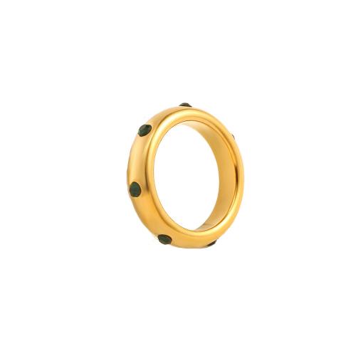 Cubic Zirconia anillo de dedo de acero inoxidable, acero inoxidable 304, chapado, diverso tamaño para la opción & micro arcilla de zirconia cúbica & para mujer, más colores para la opción, Vendido por UD