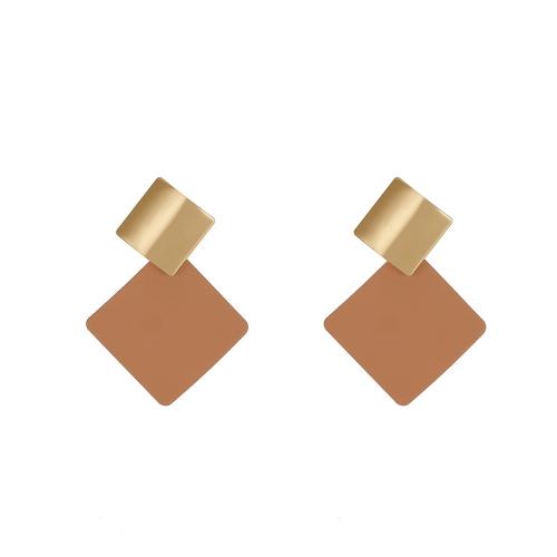 Iron Stud Earring, painted, fashion jewelry & for woman 