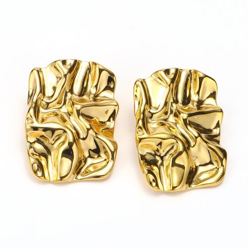 Titan Stahl Ohrringe, Titanstahl, Modeschmuck & für Frau, goldfarben, 24x31mm, verkauft von Paar