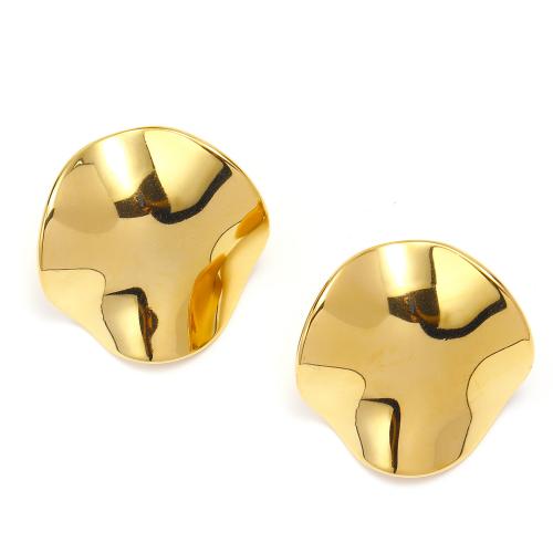 Titan Stahl Ohrringe, Titanstahl, Modeschmuck & für Frau, goldfarben, 25x25mm, verkauft von Paar