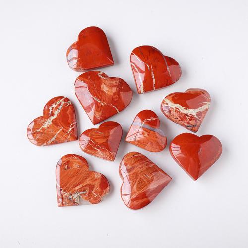 Jade Red Decoration, Heart decoration length 40-65mm 