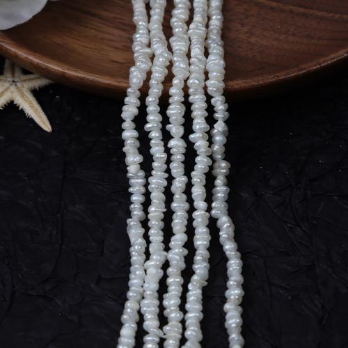 Barock kultivierten Süßwassersee Perlen, Natürliche kultivierte Süßwasserperlen, DIY, weiß, 2.5mm, Länge:ca. 35 cm, verkauft von Strang