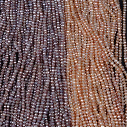 Potato Cultured Freshwater Pearl Beads, DIY Length about 3.5-4mm,Hight about 4-4.5mm Approx 35 cm 