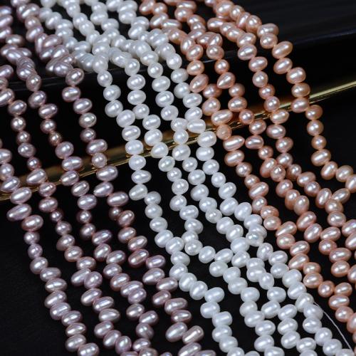 Rice Cultured Freshwater Pearl Beads, DIY Length about 5-6mm Approx 36-37 cm 
