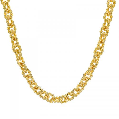 Brass Jewelry Necklace, plated, for woman, golden Approx 45-50 cm 