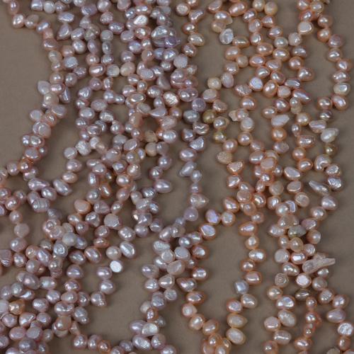 Keishi 培養した淡水の真珠, 天然有核フレッシュウォーターパール, 圭司, DIY, 無色, Length about 4-5mm, 長さ:約 35 センチ, 売り手 ストランド