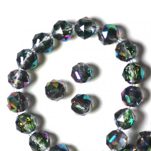 Fashion Crystal Beads, Round, DIY & faceted, multi-colored 