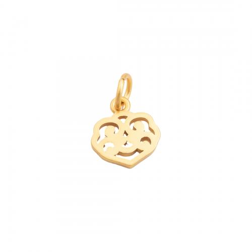 Sterling Silver Heart Pendants, 925 Sterling Silver, real gold plated, DIY & hollow Approx 4.5mm 
