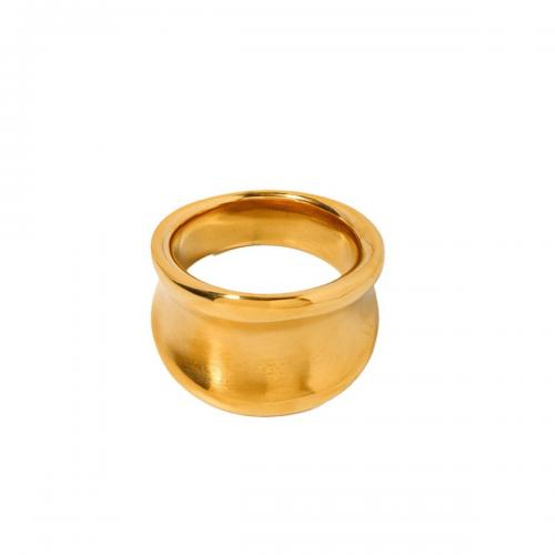 ステンレス指輪, 304ステンレススチール, 18Kゴールドメッキ, ファッションジュエリー & 女性用, 金色, サイズ:7, 売り手 パソコン