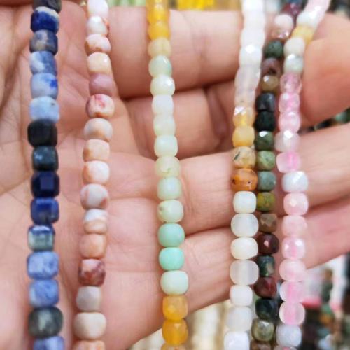 Single Gemstone Beads, Square, DIY Approx 