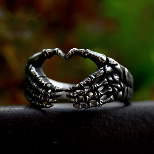 Titanium Steel Finger Ring, Hand, polished, vintage & for man, US Ring 