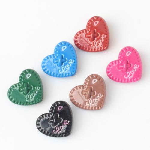 Perlas de aleación de Zinc de esmalte, Corazón, Bricolaje, más colores para la opción, 11x10mm, Vendido por UD