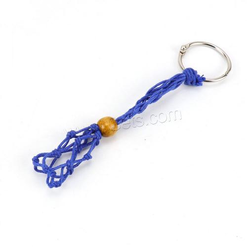 Stainless Steel Key Chain, Cotton Thread, with 304 Stainless Steel, DIY 