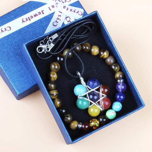 Jewelry Gift Sets, Gemstone, fashion jewelry, mixed colors 