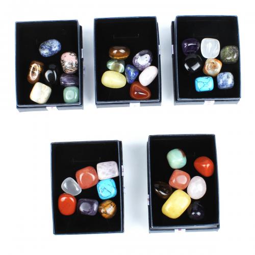 Decoración de semi piedras preciosas, Joyería, color mixto, 73x93mm, Vendido por Caja