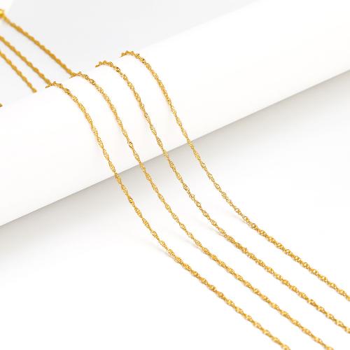 Halskette, 304 Edelstahl, Modeschmuck & für Frau, goldfarben, Länge:ca. 50 cm, 5PCs/Tasche, verkauft von Tasche