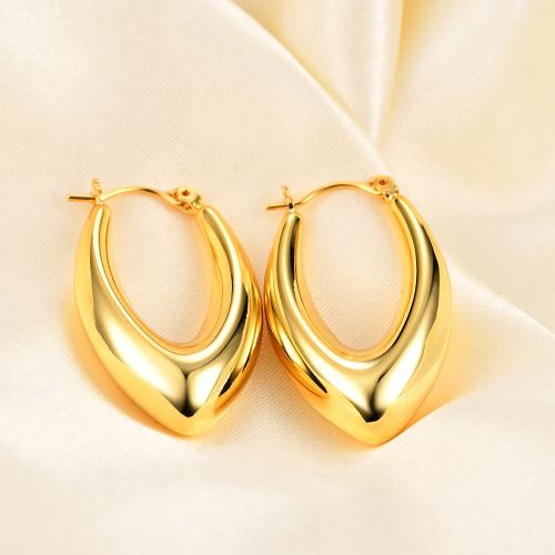Titan Stahl Ohrringe, Titanstahl, Buchstabe V, plattiert, Modeschmuck & für Frau, keine, 23x33mm, verkauft von Paar