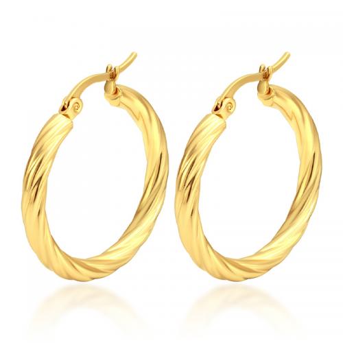 Stainless Steel Hoop Earring, 304 Stainless Steel, plated, three pieces & for woman 