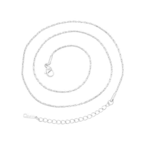 Halskette, 304 Edelstahl, Modeschmuck & für Frau, keine, Länge:ca. 50 cm, 30PCs/Tasche, verkauft von Tasche