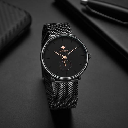Bracelets de montre pour hommes, verre, avec 201 acier inoxydable, Résistant à l’eau de vie & bijoux de mode, plus de couleurs à choisir Environ 22.5 cm, Vendu par PC